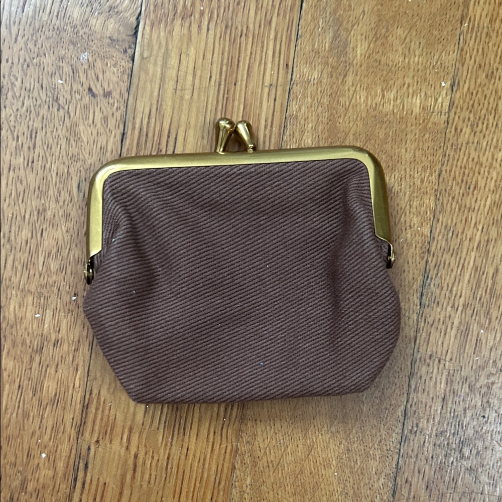Brown and Clasp Coin Purse